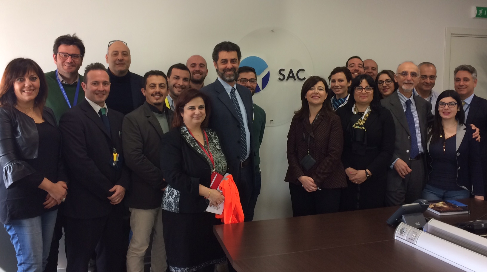 Allievi del master in Sicurezza Aeroportuale dellUniversità di Catania in visita a Fontanarossa