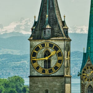 Saint Peter and Fraumünster Church in Zurich