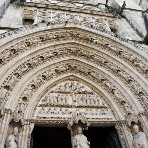 Detail of St. Andrea Cathedral in Bordeaux